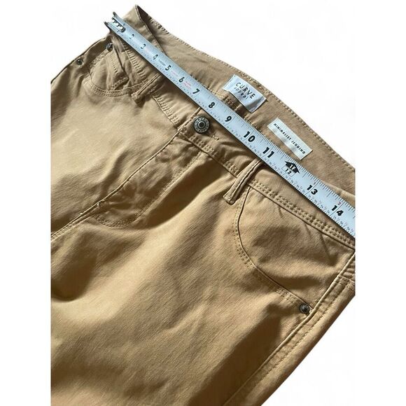 Curve Appeal Jeans Womens Mustard Minimalist Jegging Stretch Size 10/30 - Picture 4 of 10